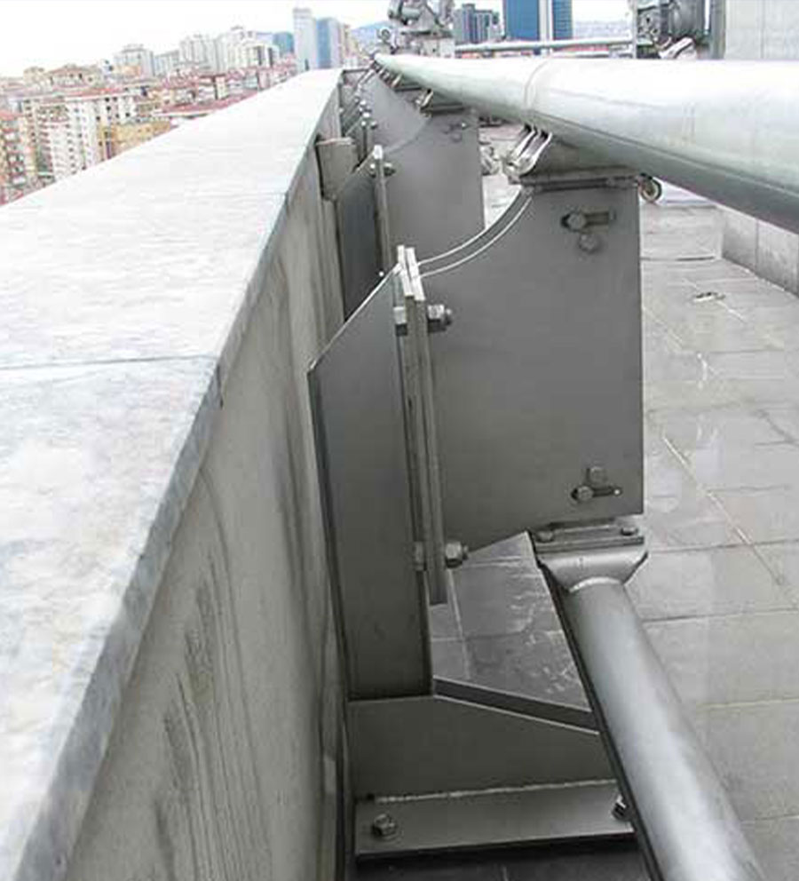 Parapet İçi Raylı Cephe Temizlik Sistemleri