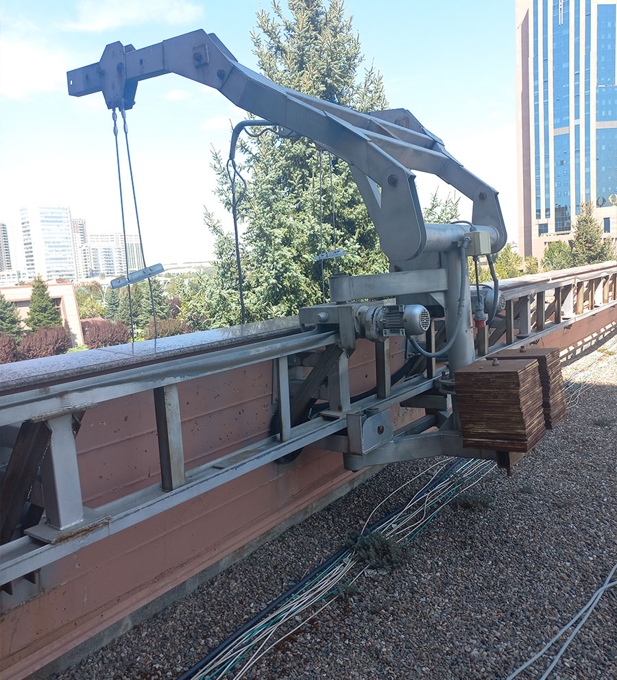 Parapet İçi Raylı Cephe Temizlik Sistemleri